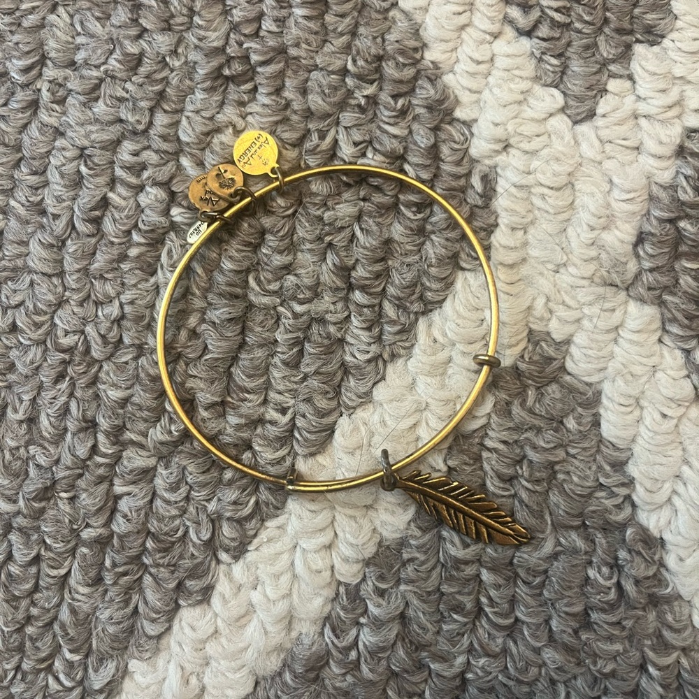2 Alex and Ani Bracelets! Feather & Key!